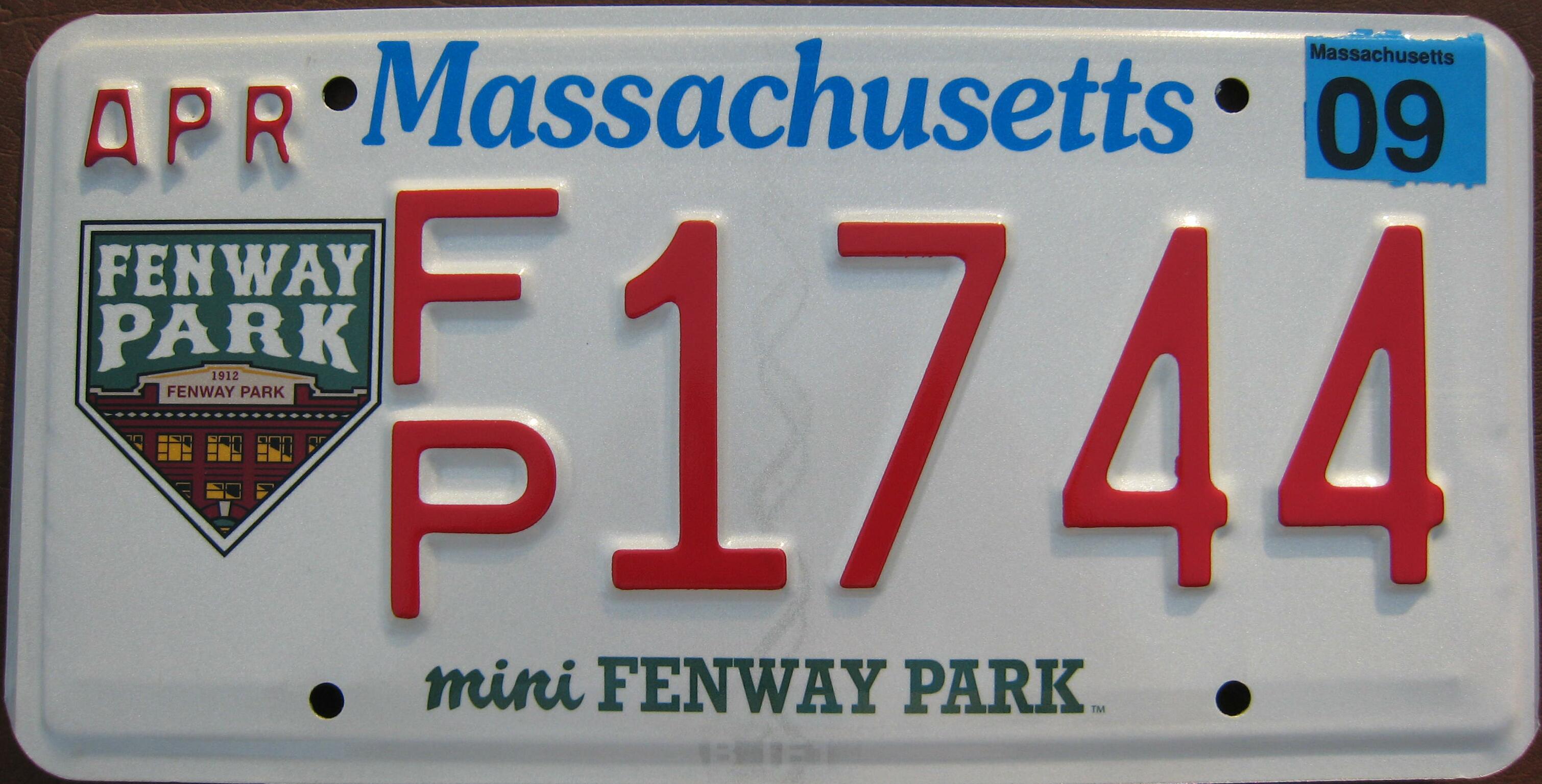 Massachusetts License Plates